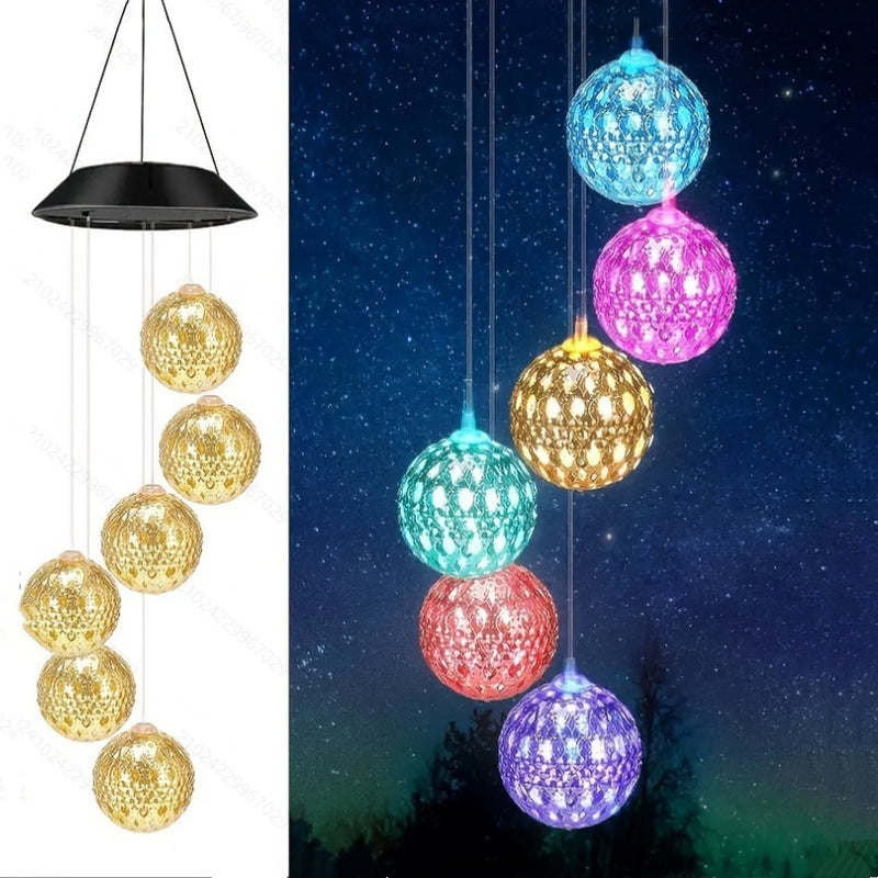 Solar Wind Chime LED Landscape Garden Lamp