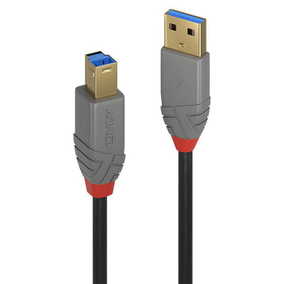 Lindy USB 3.0 Cable Typ a/B Anthra Line M/M 0.5M — image 1