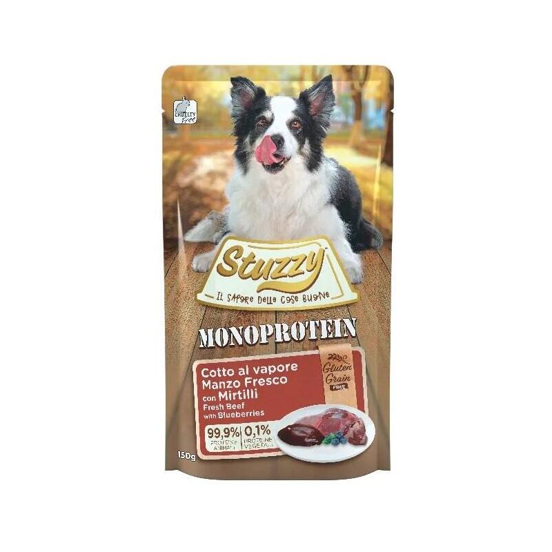 Comida Húmeda Perros Stuzzy Monoprotein Beef With Blueberries 150G