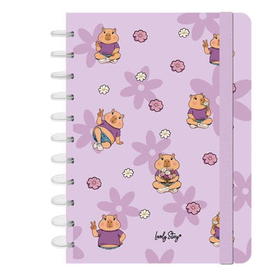 Notebook A4 Flower Capibara — image 1