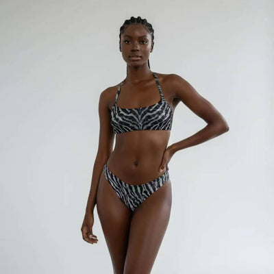 Chest-wrap Bandage Two-piece Swimsuit