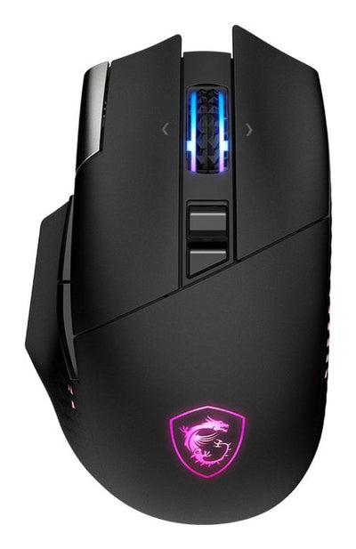 MSI Mouse S12-4301370-CLA Set Mano Derecha RF Wireless + Bluetooth + USB Type-a Óptico 26000 DPI — image 1