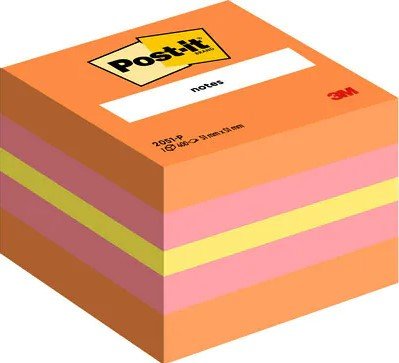 Post-it Bucket 400 Notas Adhesivas Reposicionables - Forma Cuadrada - 51X51MM - Colours Surtidos