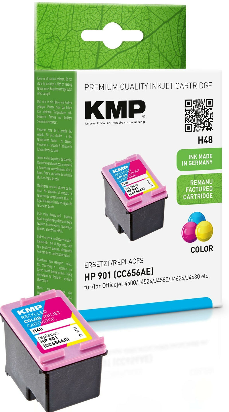 Kmp Ink Compatible HP 901 H48 Cyan Magenta Yellow 1 Pieces