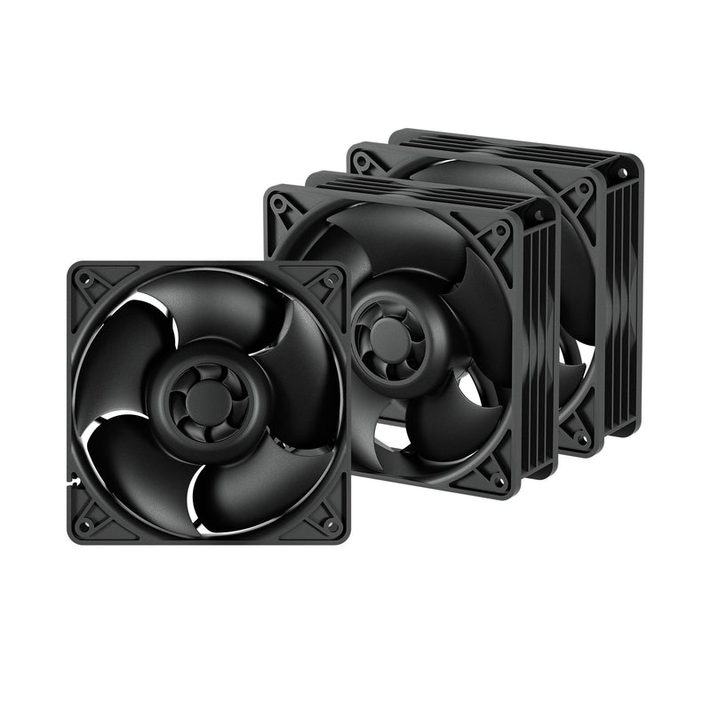 Arctic Fan PC S12038-4K - 3 Pack Black 3 Pieces