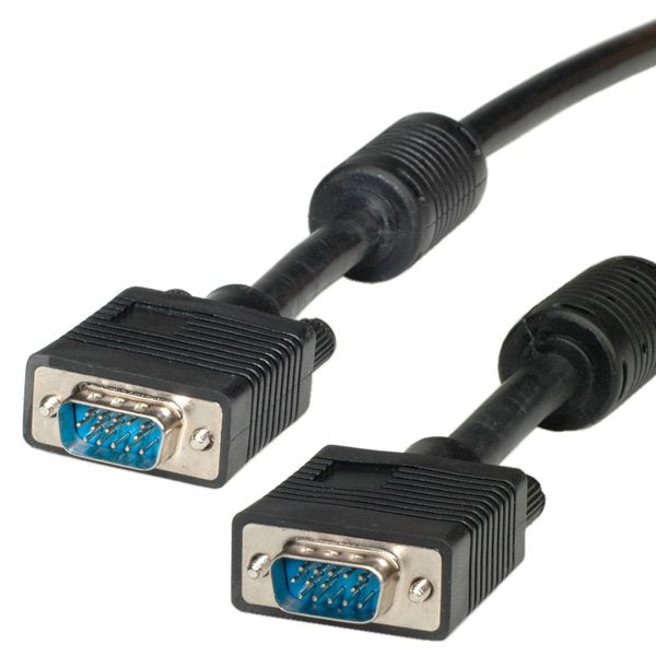 Roline VGA-cable HD15 St - St With Ferritkern 2M