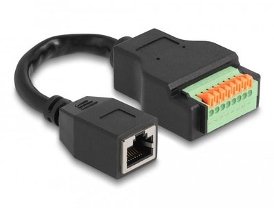 Delock RJ45 Cable CAT.5E Connector Female a Terminalblock Adapter With Pulsador 15CM — image 1