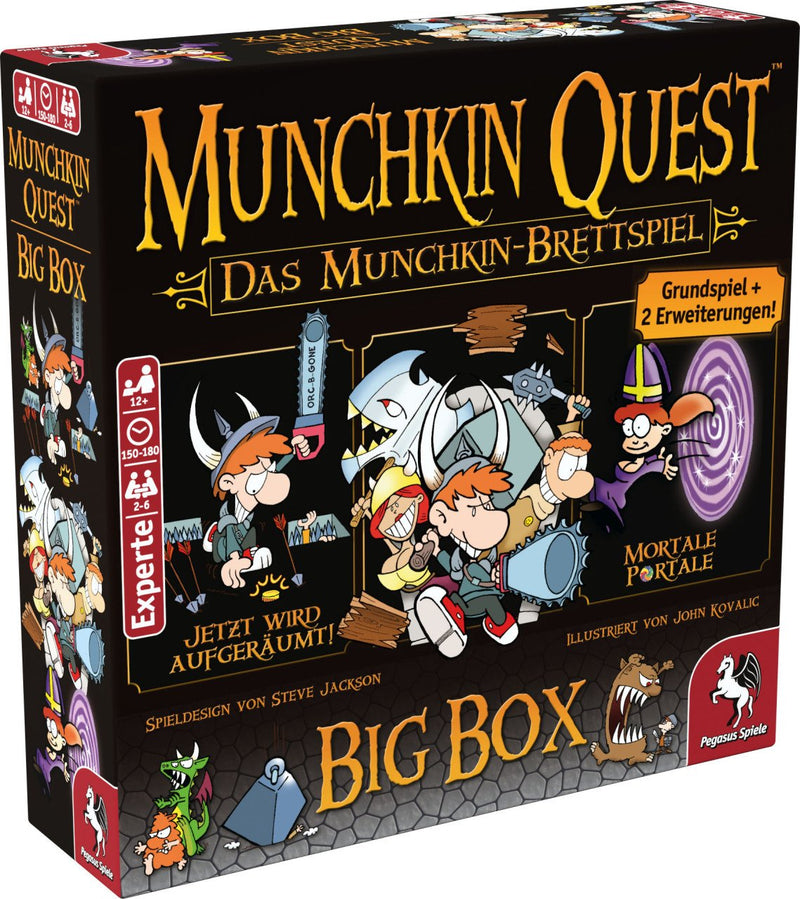 Pegasus Munchkin Quest Big Box, Juego de mesa 51953G