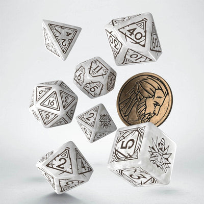 Pegasus The Witcher Dice Set: Geralt - Lobo White Dados QWOWGE3T — image 1