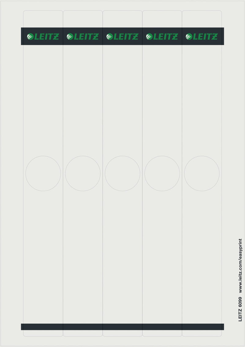 Leitz Labels Ring Binder 5CM Anchura Lomo 34,0 X 279,0MM