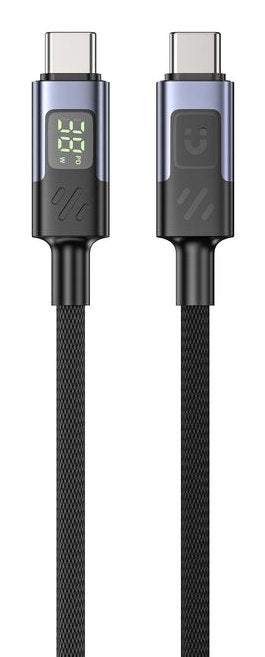 Unitek Cable C14158ABK01-2M USB-C Charging With LED Display 2M Black