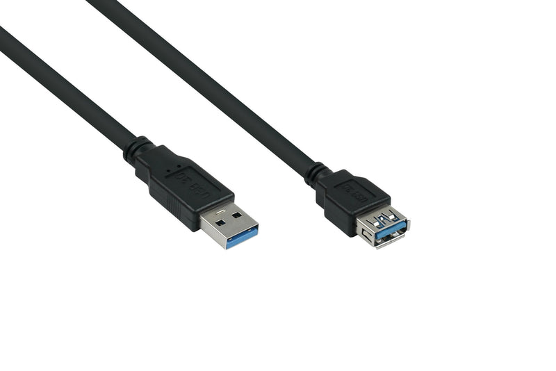 Kabelmeister USB 3.0 Extensión. a St.-a Bu. Ul Black 5M