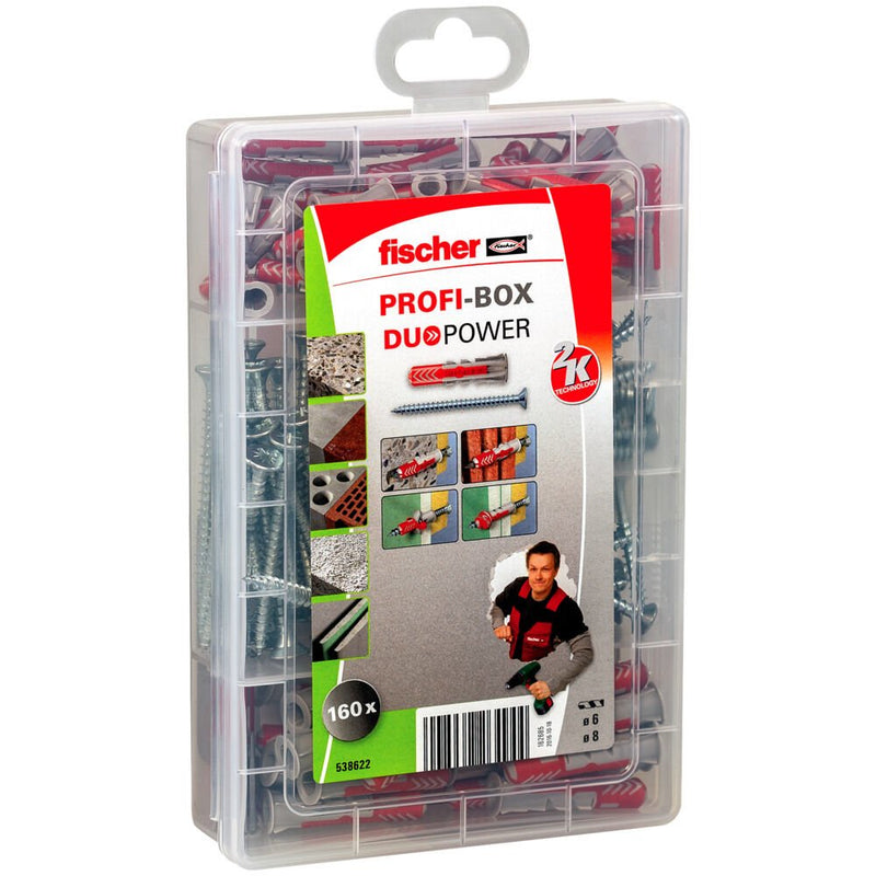 Fischer Case 160 Unid. Duopower 6/8+TORNILLOS 538622