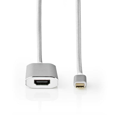 Nedis Usb-adapter USB 3.2 Gen 1 Usb-c™ Connector Male Hdmi™ Power Delivery 2.00M Round Chapado Oro Trenzado /  — image 1