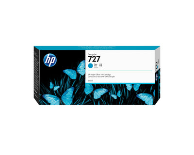 HP Genuine Ink 727 300ML Cyan Tintado Genuine Designjet T1530, T2500, T2530, T930 — image 1