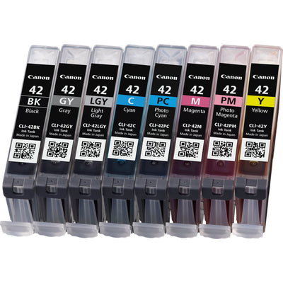 Genuine Ink Multipack CLI-42BK-C-M- And -pm-PC-gy-lgy Pack 8 — image 1