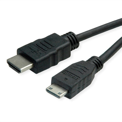 Roline Green HDMI High Speed Cable With Ethernet, HDMI St - Mini HDMI St, 2M — image 1