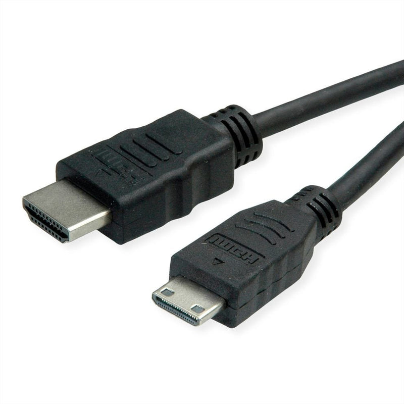 Roline Green HDMI High Speed Cable With Ethernet, HDMI St - Mini HDMI St, 2M