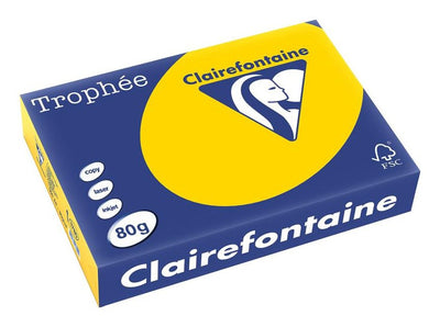 Clairefontaine Paper Copia Trophé And Gold Yellow Din A4 80G Qm 500 Hojas — image 1