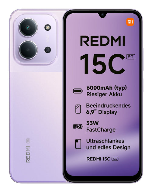 Xiaomi Redmi 15C 5G Dual SIM 4GB RAM 128GB - Dusk Purple — image 1