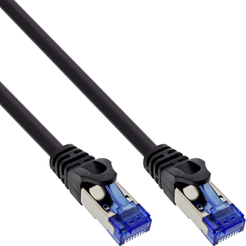 Inline® Network Cable Armoured, U/FTP, CAT.6A, Black, 0.5M