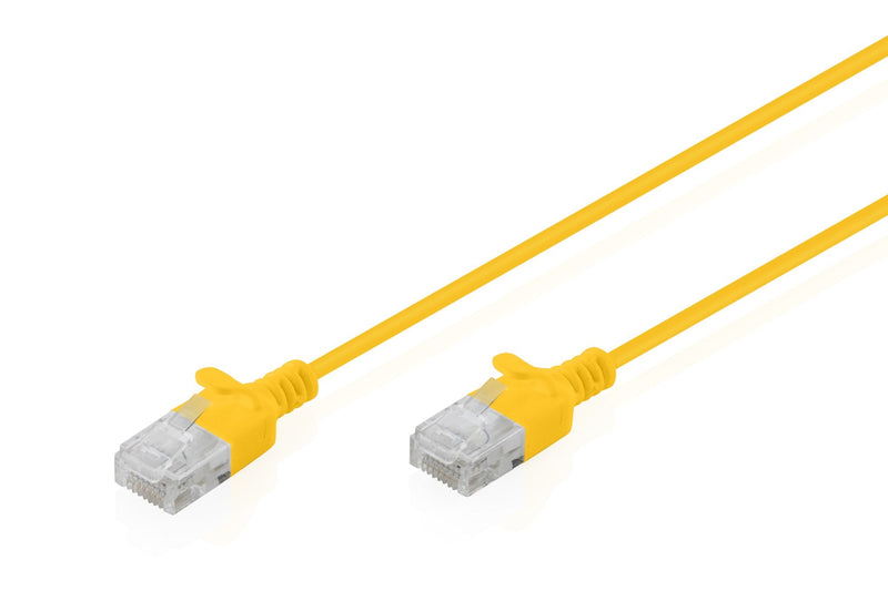 CAT.6 U-UTP Slim Network Cable, 0,5M, Yellow
