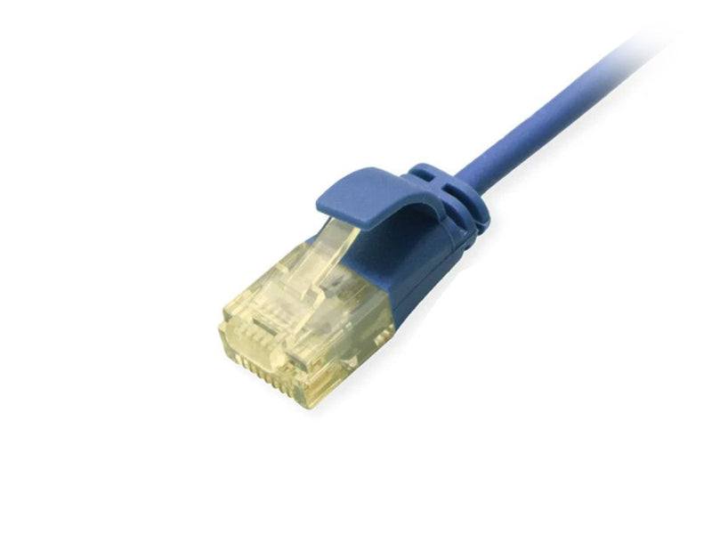 Equip Network Cable CAT.6A Slim U UTP 2x RJ45 0.50M Blue Lszh
