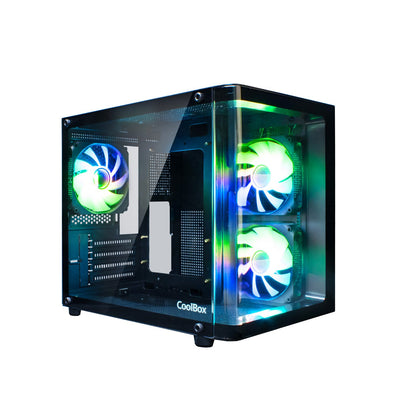 Coolbox PC Case Gaming GM100 Vision ARGB microATX — image 1
