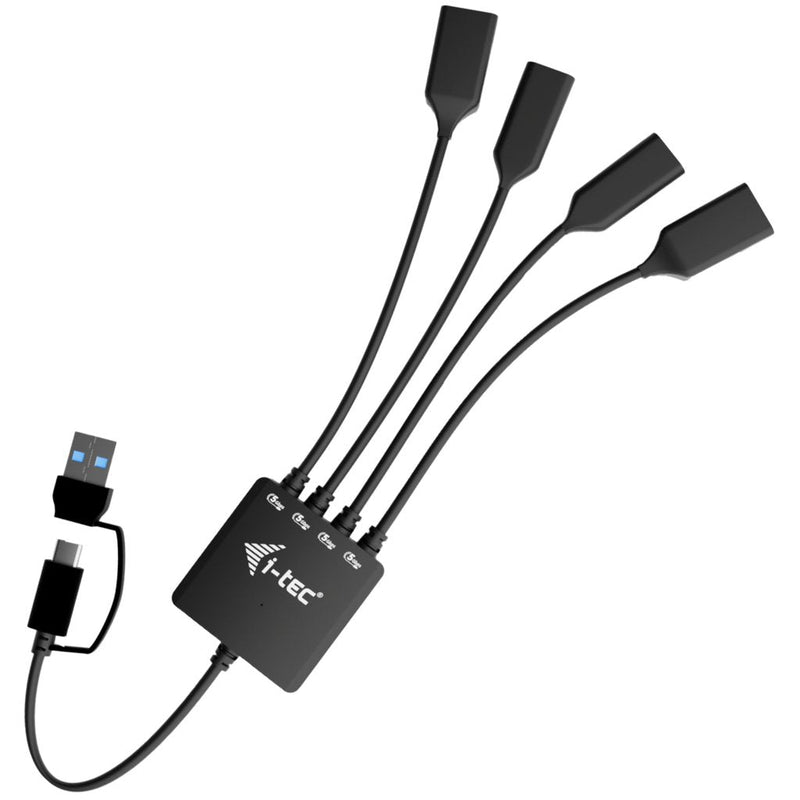 I-tec USB-C USB-A Cable Hub 4 Port 2x USB-C 3.2 Gen 1 2x USB-A 3.2 Gen 1