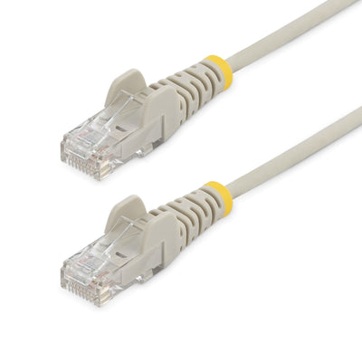 StarTech.com Cable CAT.6 1M - Slim - With Connectors RJ45 Without Enganches - Grey 1M, CAT.6, U/UTP (UTP), RJ- — image 1