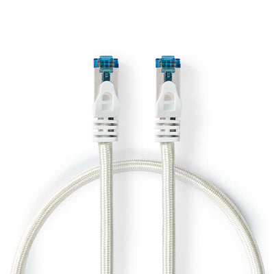 Nedis CAT.6A Cable S/FTP RJ45 Connector Male RJ45 Connector Male 3M Snagless Round Trenzado / Pvc Silver Embal — image 1
