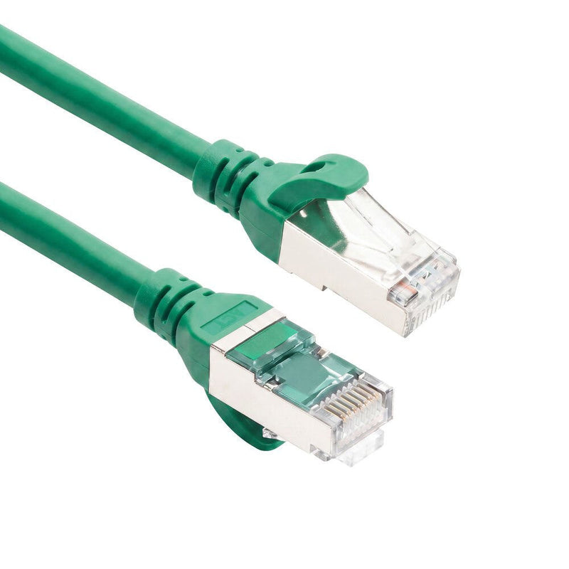 Green 7 Meters Tpe S FTP CAT.6A Ultra-flex Patch Cable Snagless With RJ45 Connectors