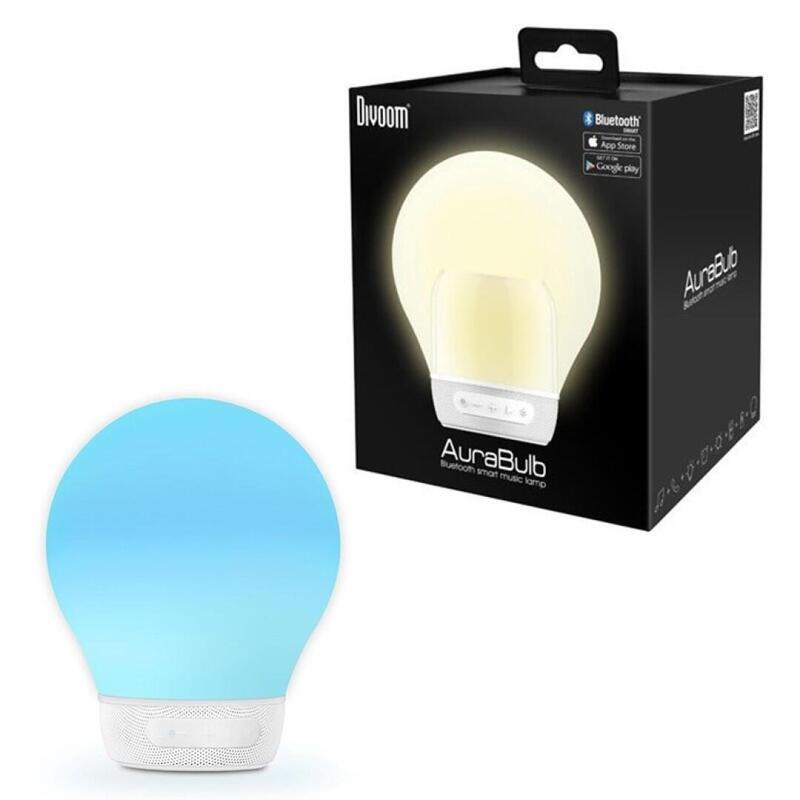 Divoom Aurabulb Speaker + Lamp LED Multicolour White