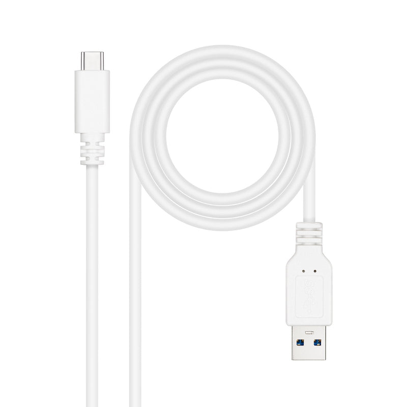 Nanocable USB Cable 3.1 GEN2 10Gbps 3A USB-C/m-a/M - White