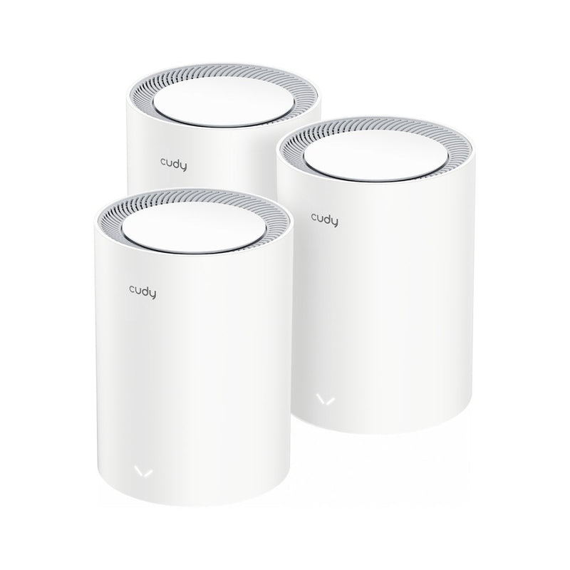 Cudy AX3000 Pack 3 Sistemas Wi-Fi 6 Mesh AX3000 2.5G Dual Band - Supports Wide Band 20/40/80/160MHZ - 1X Port
