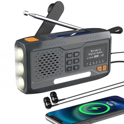 Extralink Radio Radio Emergencia Bluetooth Solar With Manivela Dynamo Powerbank 4000MAH With — image 1