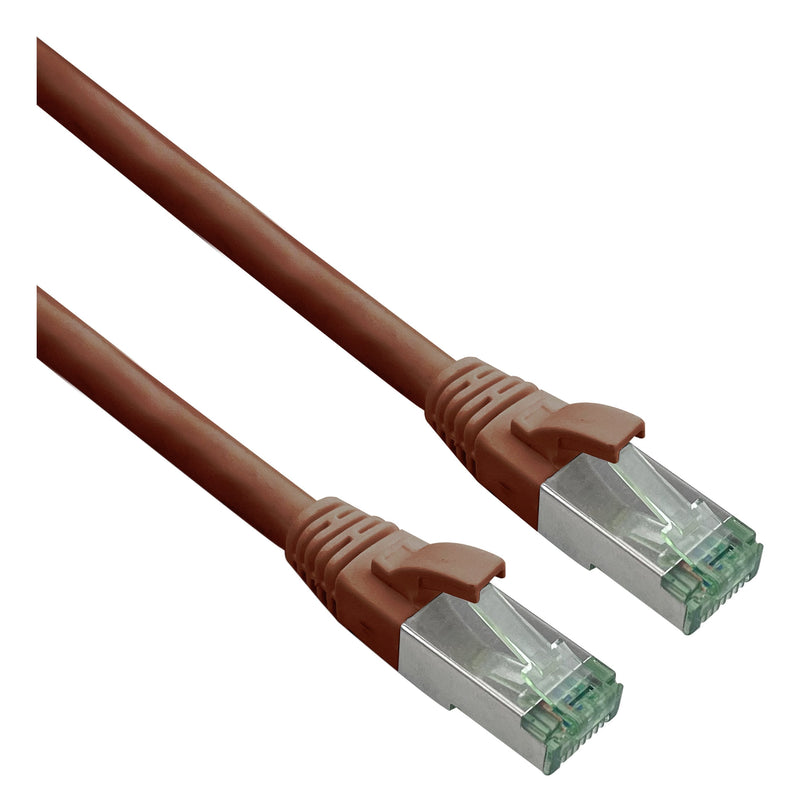 Helos Grs Certificado CAT.6A Network Cable With CAT.7 Rohkabel Tpe Braun 20,0M