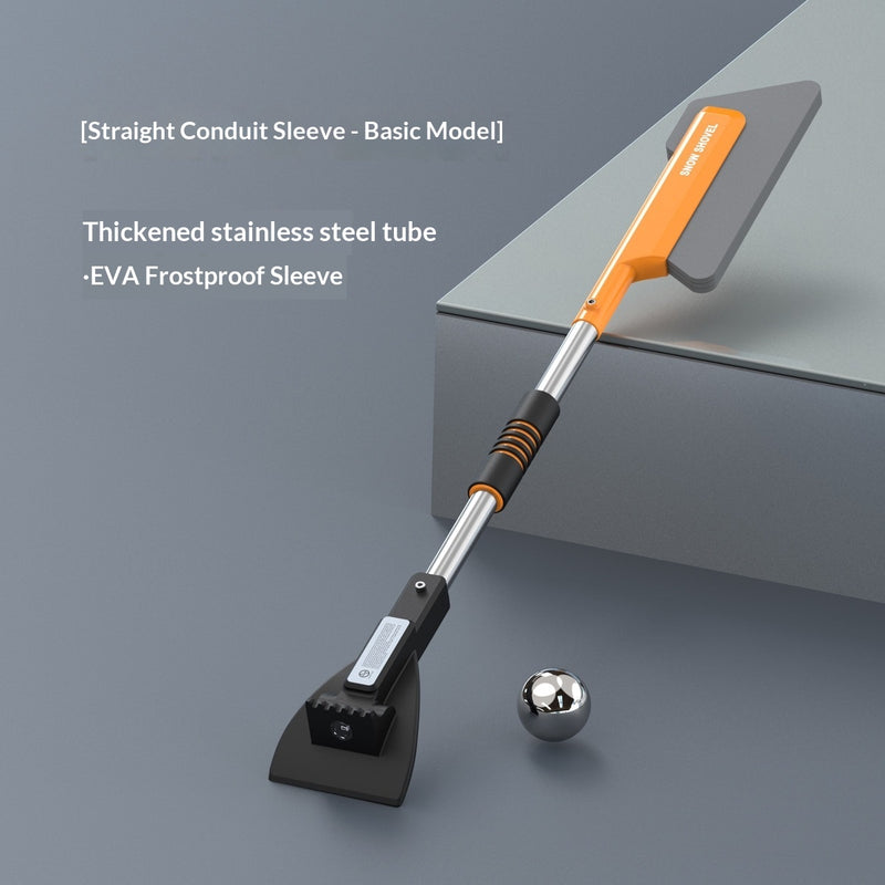 Telescoping Multi-functional Snow Shovel For Defrosting And De-icing Cars