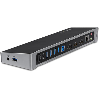StarTech Docking .com Station USB 3.0 2x DisplayPort And HDMI 4K 3 Monitores - Hub 5x USB-A (1X Fast Charge) - — image 1