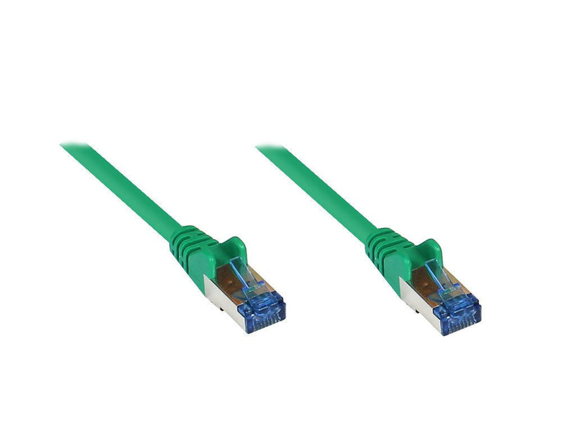 Goodconnections Network Cable With Protector Pestaña, CAT.6A, S FTP, Pimf, Libre Halógenos, 500MHZ, Green 7,5M