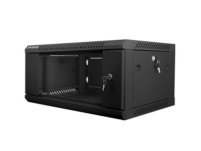 Lanberg Cabinet Mural WF01-6404-10B Black 19\1 4U IP20 600X450X279MM Up To 60KG Charging Accesorios Assembly — image 1