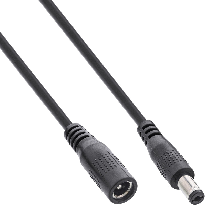 Inline Cable Extensión Cc , Plug Cc Male/Female 5,5X2,1MM, 0,5M