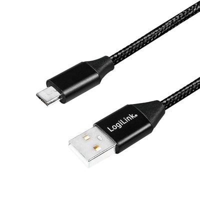 Logilink CU0143 USB Cable 0,3M 2.0 USB a Micro-usb B Black — image 1