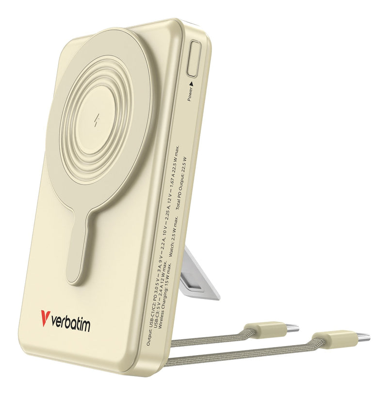 Verbatim Charge'n'go Power Bank 2C & Display 10000MAH Gold