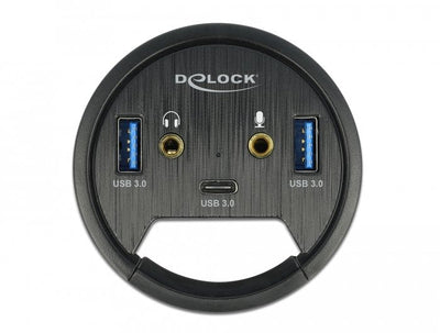 Delock 62794 Hub Interfaz USB 3.2 Gen 1 (3.1 Gen 1) Type-a 5000 Mbit/S Black — image 1