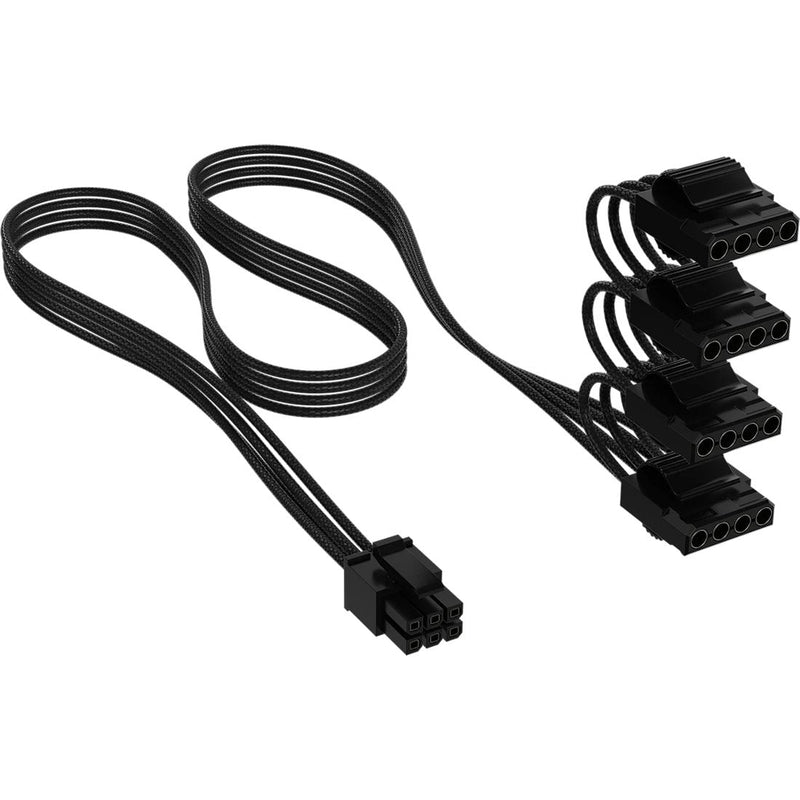 Corsair Cable Leg Power, 750MM, Individ. Sleeved, Black