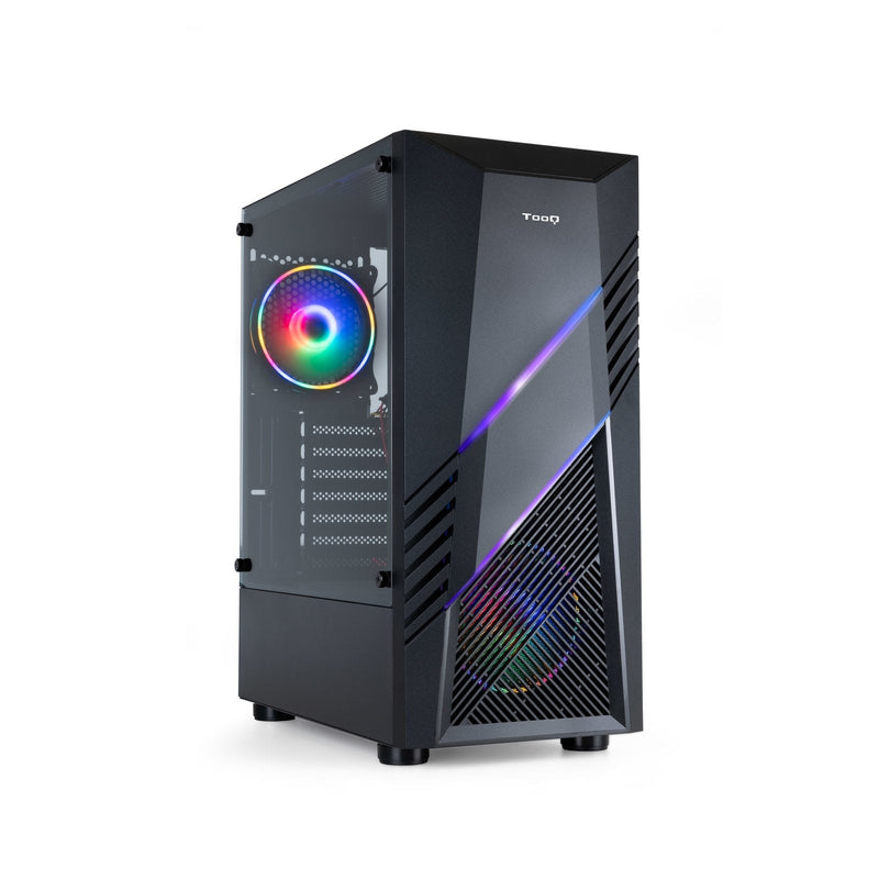 TooQ Biohazard Box Semitorre Gaming ATX/Micro-atx/Mini-itx RGB - Panel Side Glass Tempered - Size Drive