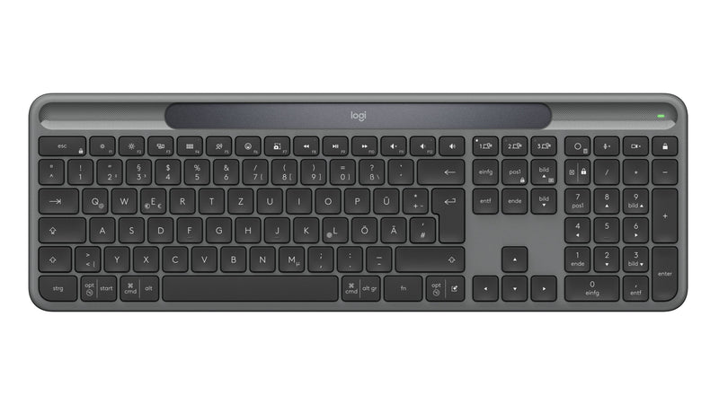 Logitech Signature Slim Solar + K980 Keyboard Universal RF Wireless + Bluetooth Qwertz German Graphite