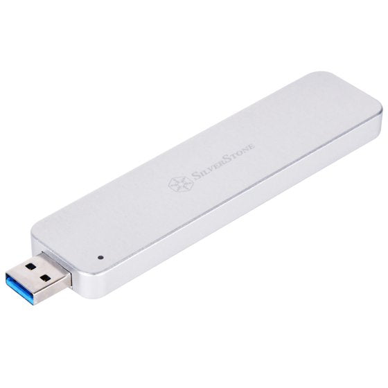 Silverstone SST-MS09S - SATA External - Box SSD M.2, USB 3.1 GEN.2, Silver