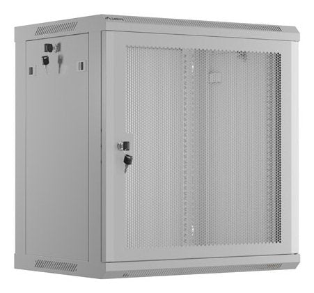 Lanberg Wall Mount Cabinet 19 12U 600X450 Mesh Doora Grey Flat Pack
